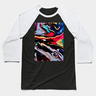 Pouring abstract paint Baseball T-Shirt